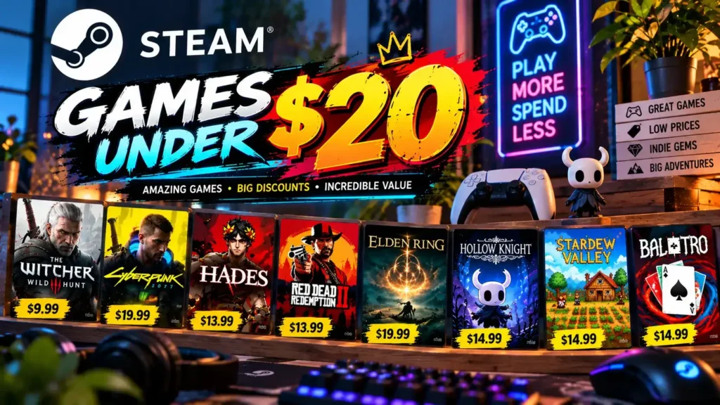 Best Steam games under twenty dollars