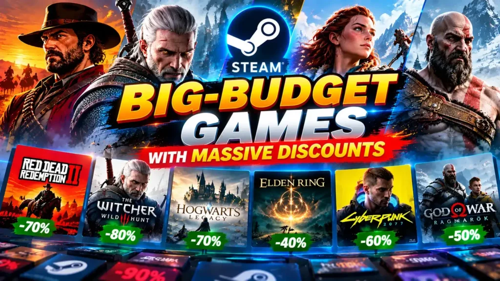 Big-Budget Steam games available during seasonal sale