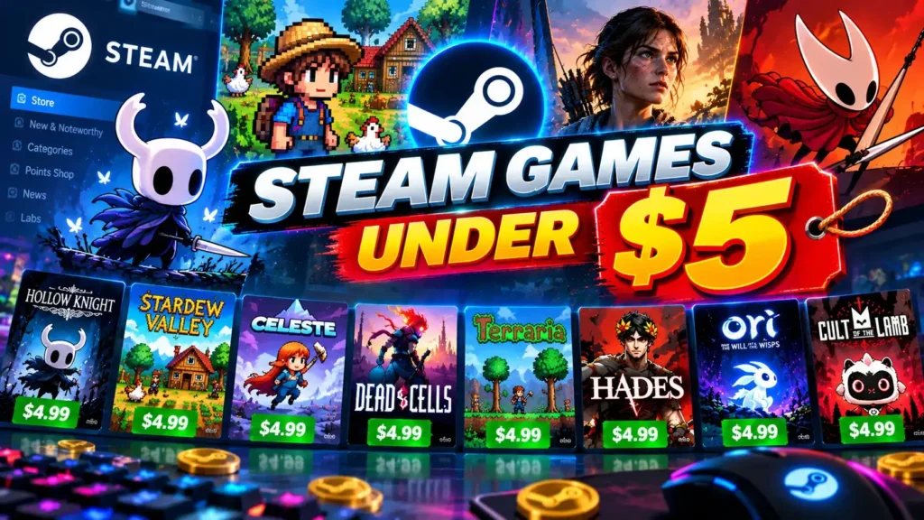 Best Steam games under five dollars