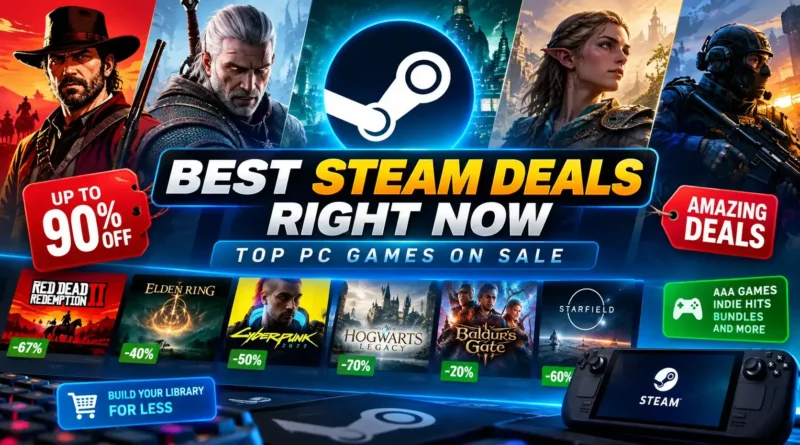 Best Steam deals featuring popular PC games on sale