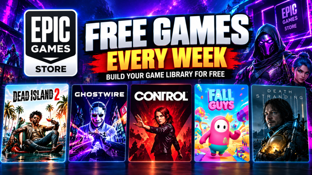 Epic Games Store offering free PC games every week and seasonal discounts
