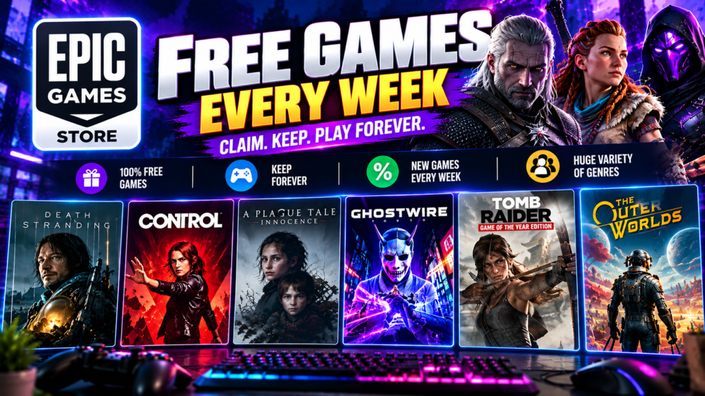 Epic Games Store weekly free games and exclusive PC game offers